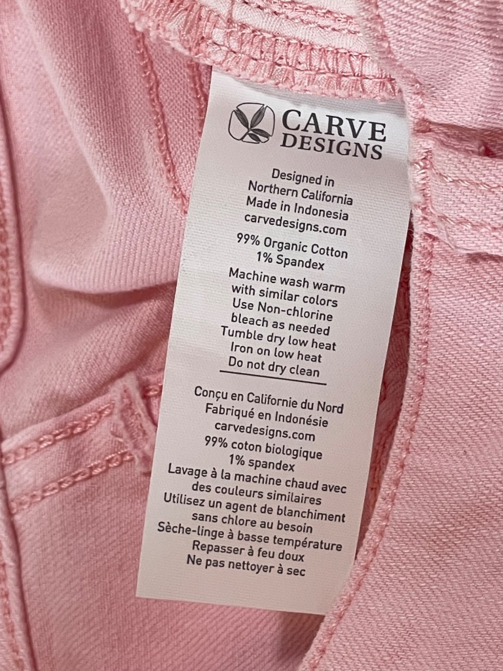 Carve Designs Hi Rise Jeans Pink size 6 NWT - Picture 6 of 13